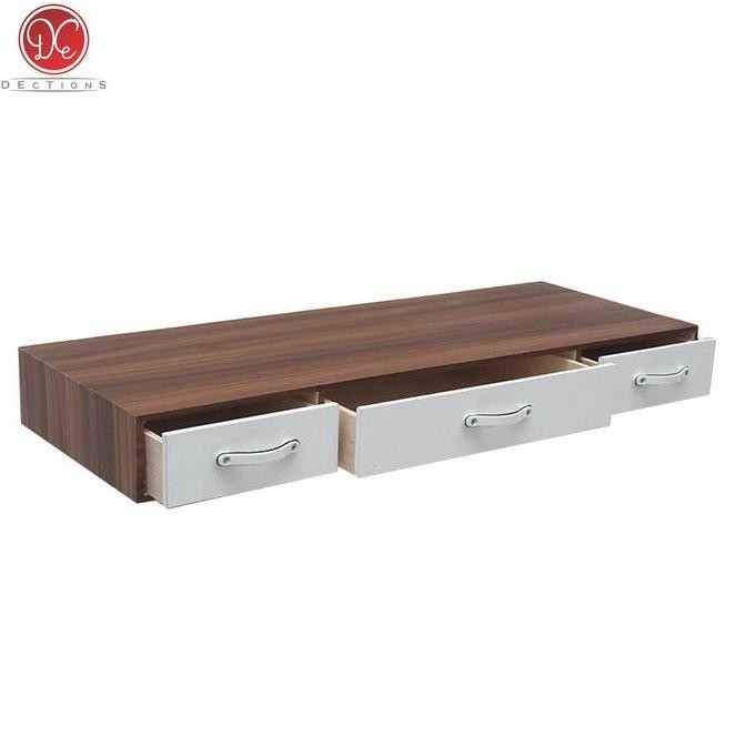 Meja Laci Minimalis Gantung 80X30Cm Meja Rias Tempel Dinding 3 Penyimpanan Aesthetic Allshop
