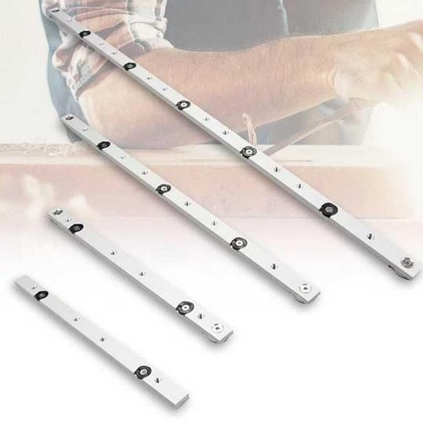 Alumunium Miter T-Track Slot Bar Slider Woodworking with Stop Lintasan Slider Meja Untuk Mesin Poton