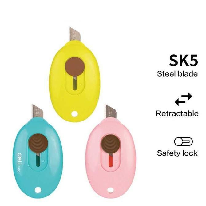 

Pisau Cutter Mini Kertas Diy Lakban Stainless Steel Sk5 Safety Lock Allshop
