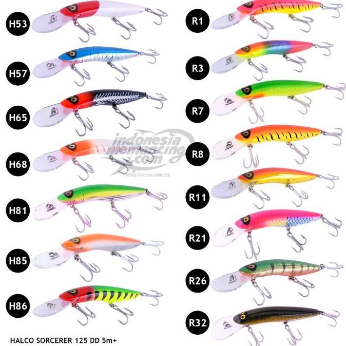 Umpan Mancing popping Halco Sorcerer 125 DD Pilih Warna