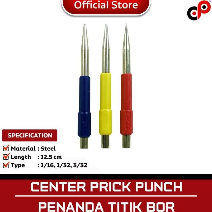 

Prick Punches | Set 3pcs | Lapis Karet