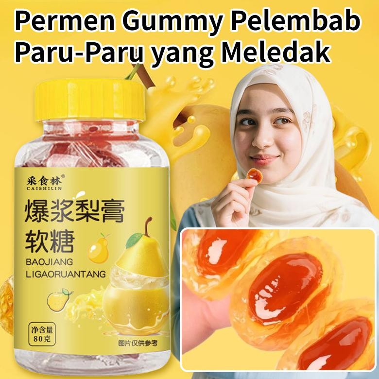 

KAPAL GRATIS Permen Lunak Popping Ci Pear untuk Tenggorokan dan ParuParuPermen Karet Pereda Batuk dan Penghalus TenggorokanMadu Pir Poping Tanpa SeduhanLoquat dan Autumn Pear Gummy Kuyup Tenggorokan Melembutkan ParuParu