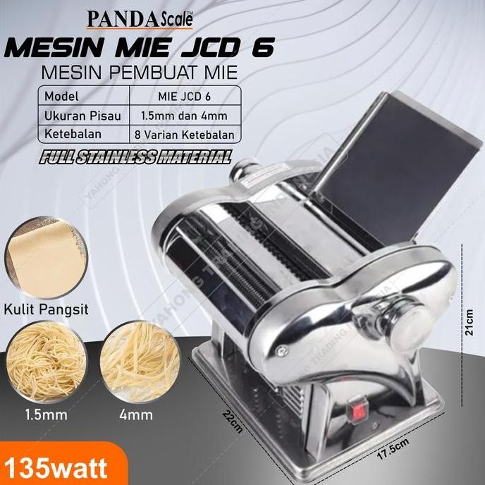 Mesin Pembuat Mie Elektrik JCD 6 Mesin Penggiling Giling Mie PANDA SCALE