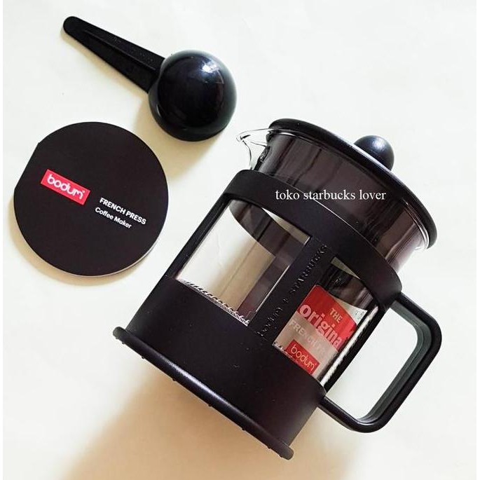 Starbucks Bodum Kenya French Press Coffe Press 4 Cup Black Coffee Maker