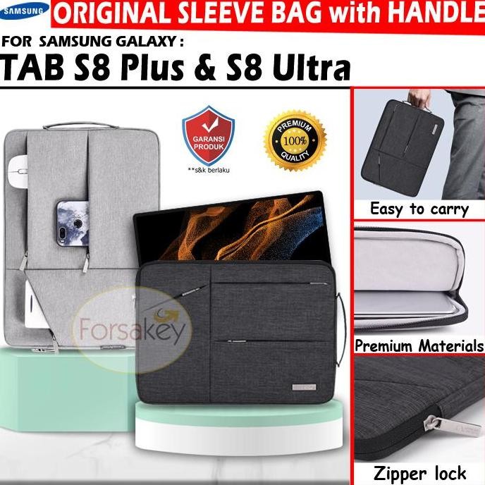 Termurah Samsung Galaxy Tab S8 Plus Ultra ORIGINAL Sleeve Pouch Sarung Tas Case