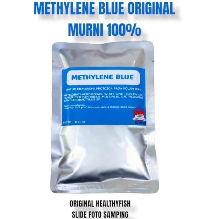 Bisa Cod Methylene Blue / Methylene Blue 100Gr / Methylene Blue 100 Gram / Obat Biru Ikan / Methylen
