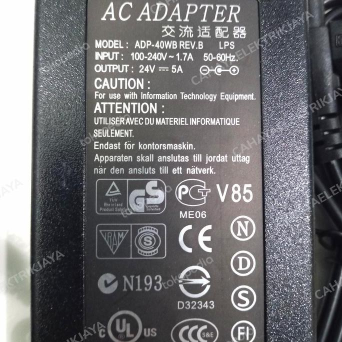 adaptor 24v 5a/adapter 24v - 5a/switching adapter 24v 5a ASLI