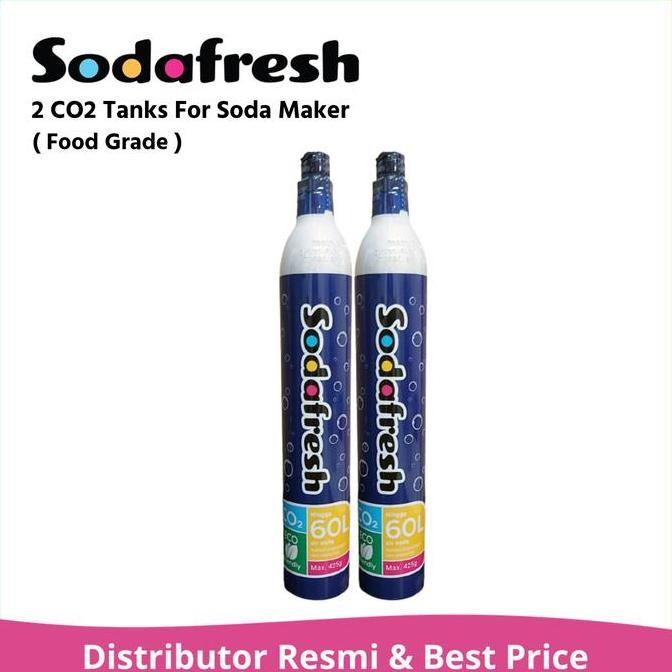 

CO2 Cylinder - Universal - Pack of Two - Food Grade (by Sodafresh)