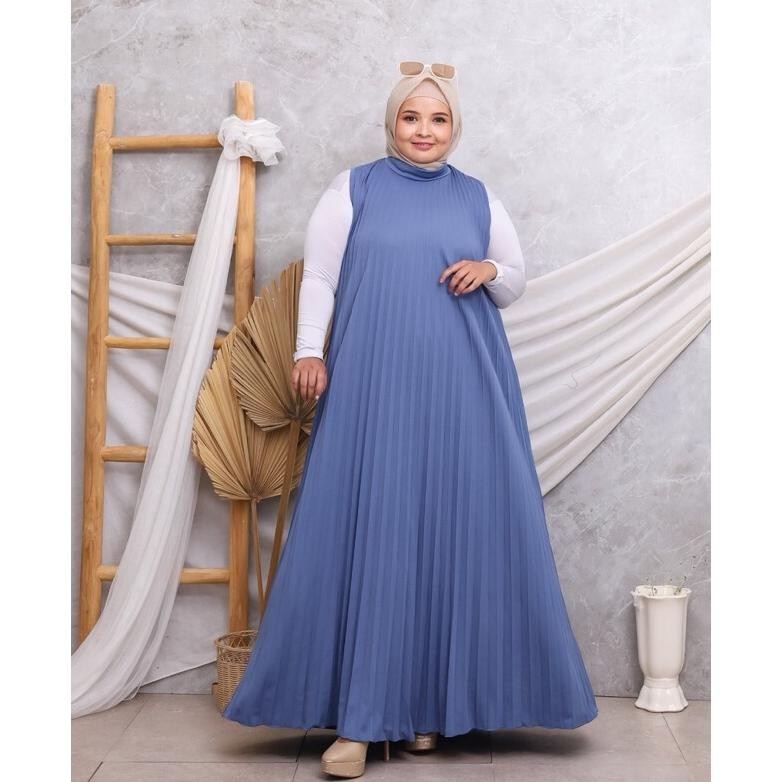 Terlaris | Terbaru | Best Seller | Termurah Inner Dress Plisket Jumbo (Panjang 135Cm) / Gamis Pliske