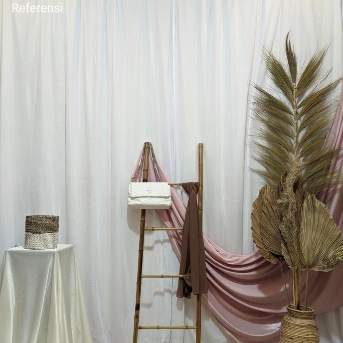 (SUDAH DIJAHIT) KAIN DEKORASI / KAIN ABUTAY / FILAMIN / ABUTAI FILAMIN / BACKDROP ACARA