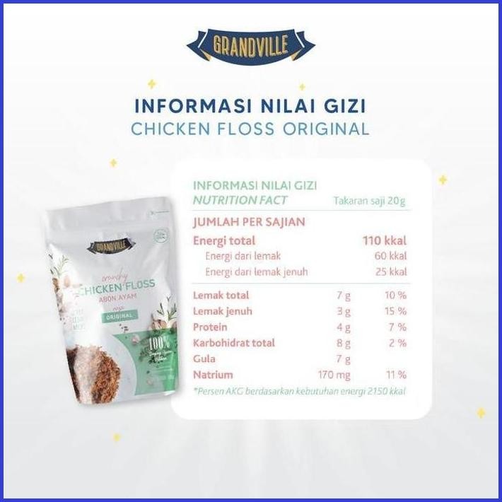 

GRANDVILLE ABON AYAM CRUNCHY SINGLE PACK ORIGINAL - NON MSG GLUTEN FREE