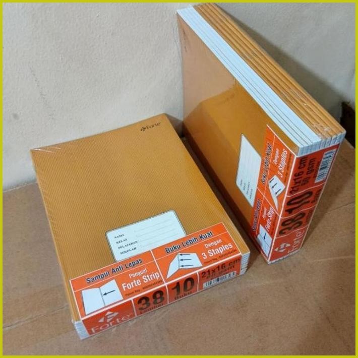 

1 PAK BUKU TULIS 38,58 LEMBAR ISI 10 BUKU COVER COKLAT ( UKURAN KWARTO )