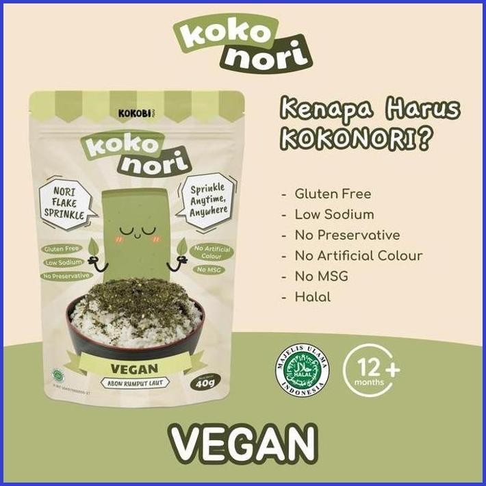 

KOKO NORI ABON RUMPUT LAUT TABUR - VEGAN (SEAWEED FLAKE BY KOKOBI)