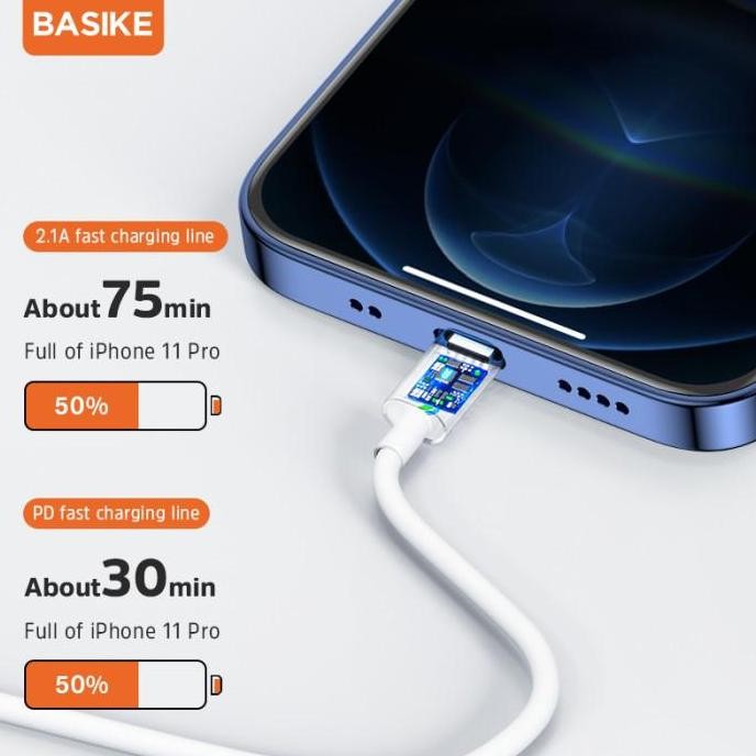 BASIKE Data Cable USB Type C to Lightning iPhone 20watt