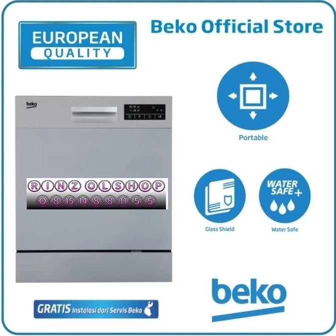 PROMO MESIN CUCI PIRING BEKO DTC36810S DISHWASHER STAINLESS DTC-36810S