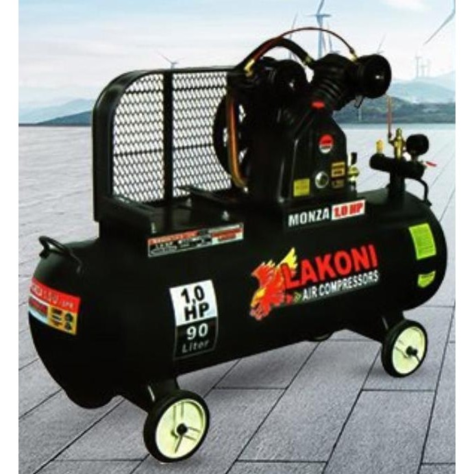 COMPRESSOR 1 HP 90L LAKONI MONZA 1.0 E-SPR BELT TABUNG KOMPRESOR ANGIN ORIGINAL DAN TERPERCAYA