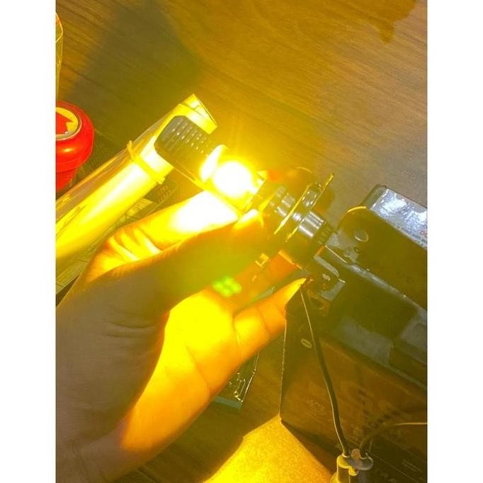 BOHLAM LAMPU DEPAN OSRAM LED HS1 H4 SCOOPY FI KUNING ORIGINAL OSRAM