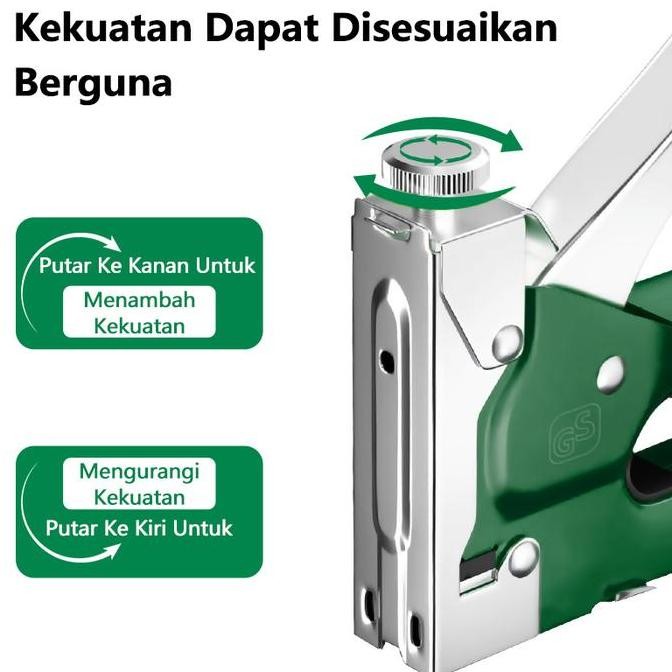 

INSTAN ISKU STAPLES TEMBAK/STAPLER GUN 3 IN 1 TACKER BISA 3 JENIS STAPLES LARIS