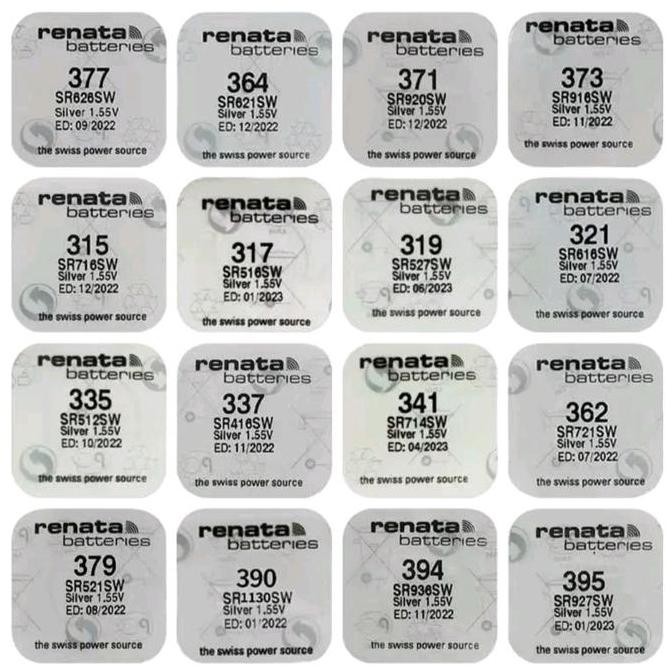 Baterai/Batu jam tangan Renata 100% Original murah