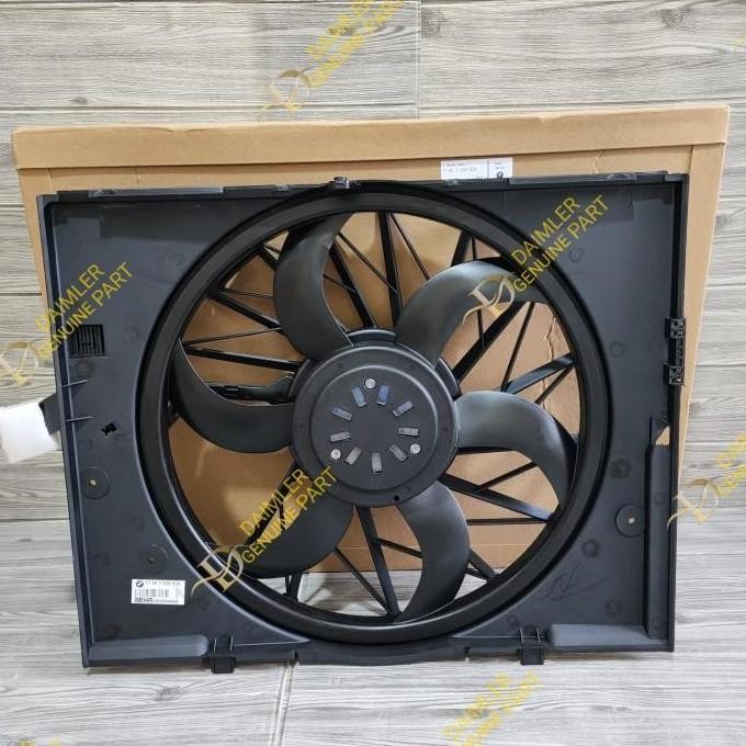 EXTRA FAN KIPAS RADIATOR BMW E60 E61 ORIGINAL 17427526824 EXTRAFAN BMW E60 6 DAUN KIPAS