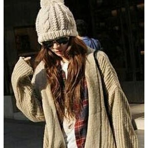 Topi rajut pompom/ topi gunung