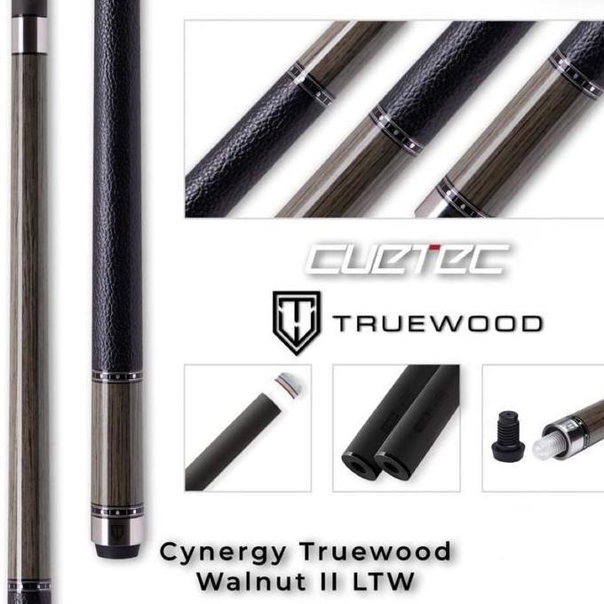 NEW STICK BILLIARD CUETEC TRUEWOOD WALNUT 2 LEATHER WRAP BRAND NEW