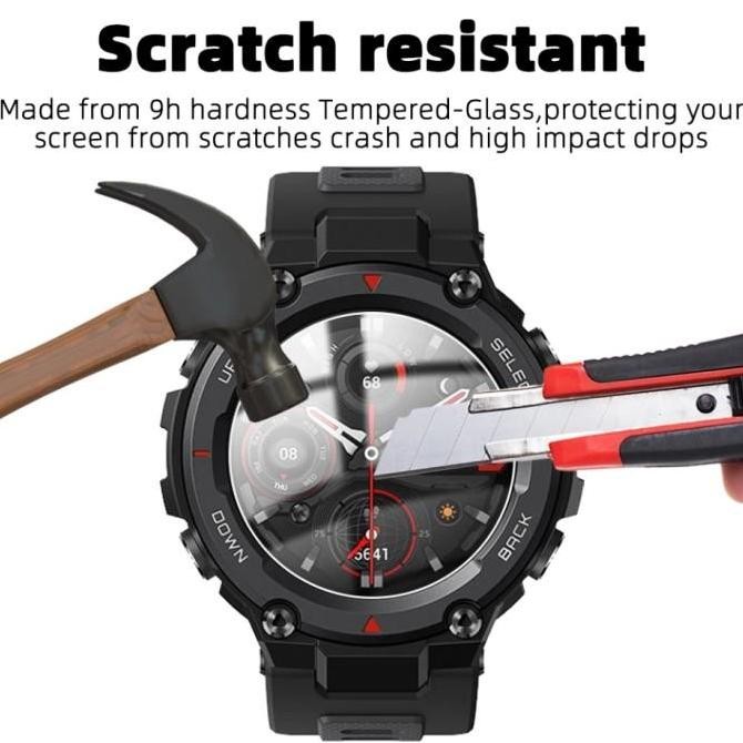 Tempered Glass Anti Gores Screen Guard Amazfit T-REX - T-REX PRO TREX