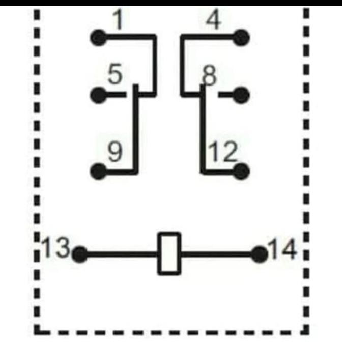 RELAY 12V 8P KAKI 8 RELAI 12 VOLT 12 V VOLT 8 PIN JQX 4453 8P SP