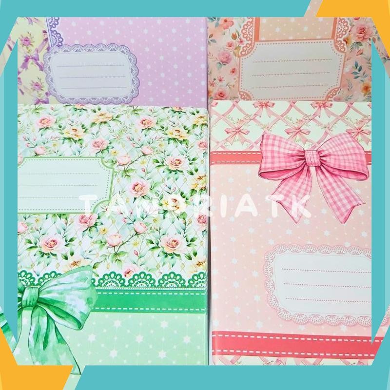 

Termurah [1 PAK ISI 20] Sampul Buku Tebal KWARTO PATTERN PITA SIMPATY Motif Ribbon Bunga Warna Pastel STN-80