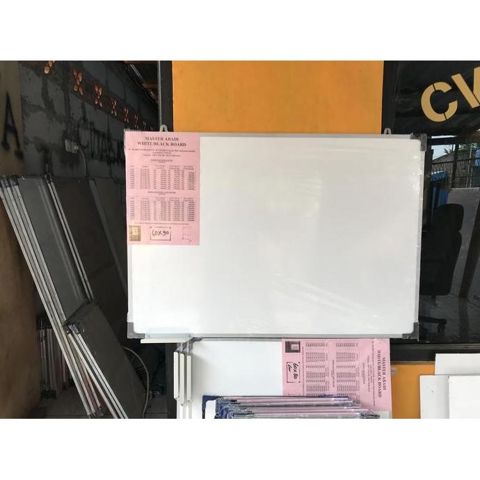 BEBAS ONGKIR - whiteboard gantung magnetic 60X90