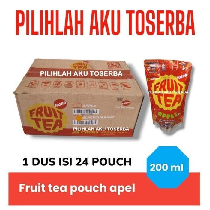 

MN Fruit Tea Sosro APEL Kemasan POUCH 200 ml - ( HARGA 1 DUS ISI 24 )