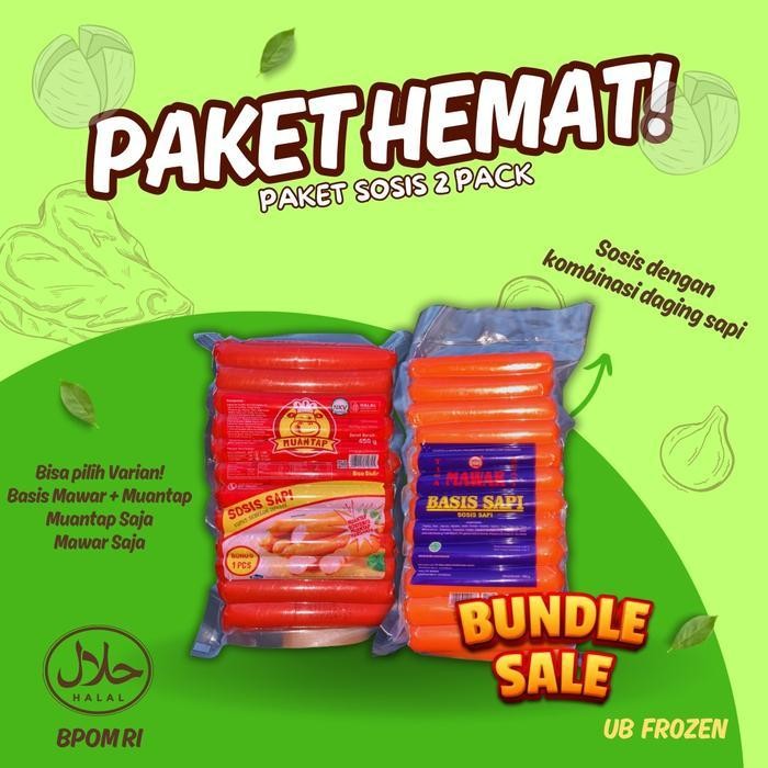 

DD Paket Sosis 2pack (1pack isi25) Sapi Aci Food Frozen