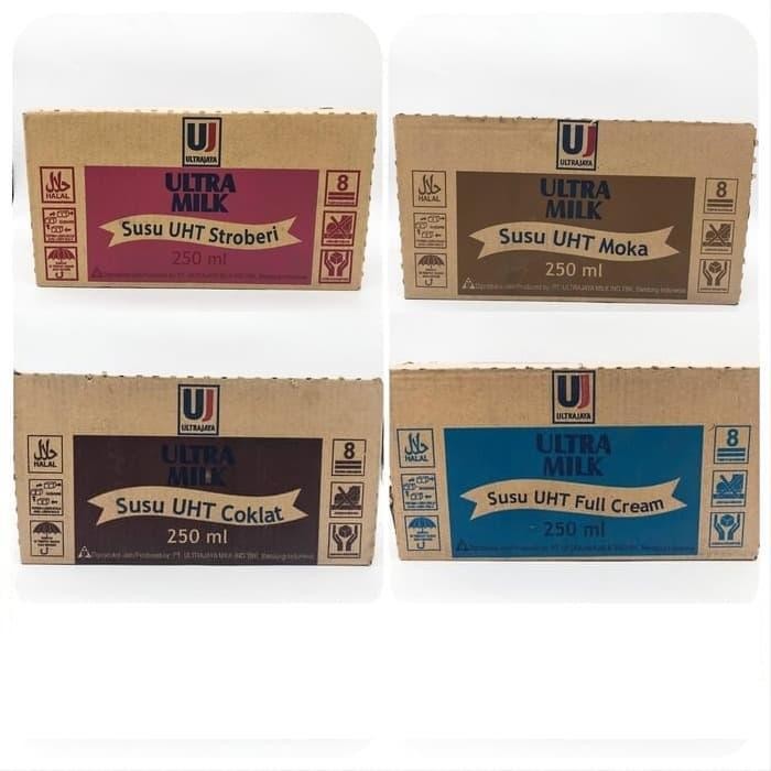 

MN Susu Ultra Milk 250ml All Varian SURABAYA 250 ml ultrajaya ultramilk