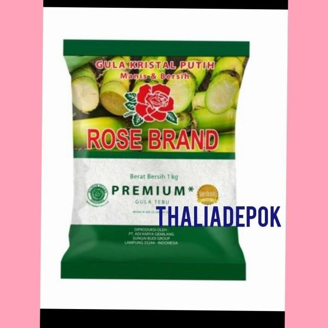 

ROSE BRAND KEMASAN HIJAU ISI GULA PASIR PUTIH 1KG X 1 PCS