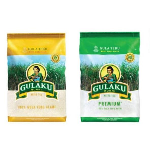 

GULAKU GULA PASIR GULA TEBU 1 KG KUNING HIJAU