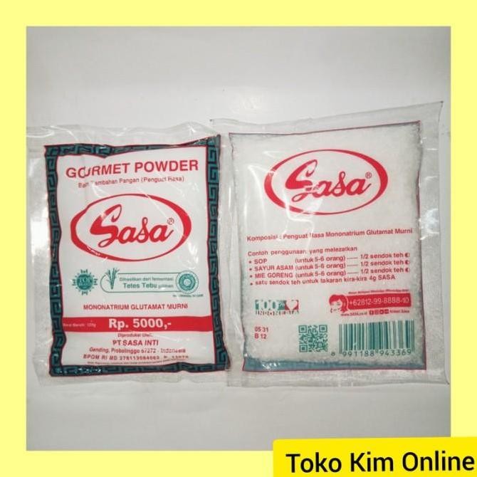 

Bumbu Penyedap Rasa SASA 5000 120gr (Vetsin/Pecin Sasa)