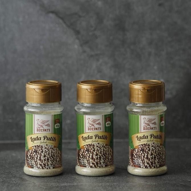 

Lada Putih Bubuk Botol Cap Djepati 40 G