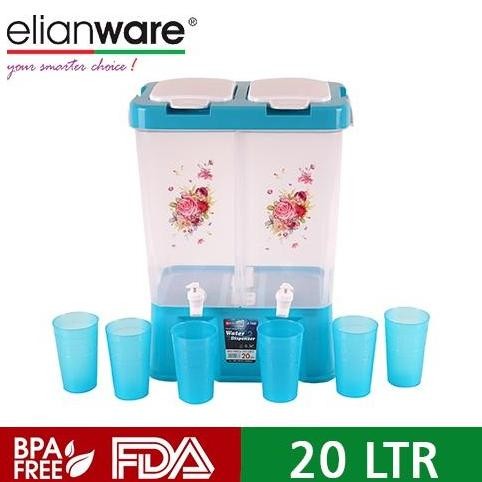 Elianware dua sisi Dispenser Es Air 20L Gratis Gelas