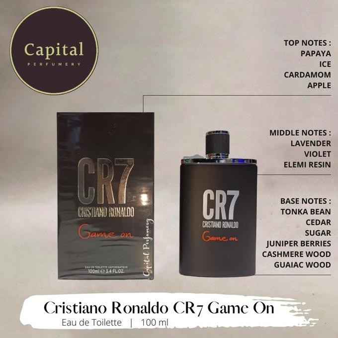 Parfum Original C Ronaldo CR7 Game On For Men Edt 100ml