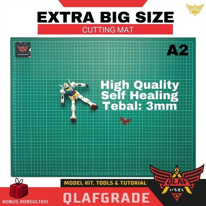 

Cutting Mat A2 SDI extra large 600 x 450 mm alas potong model kit Alat