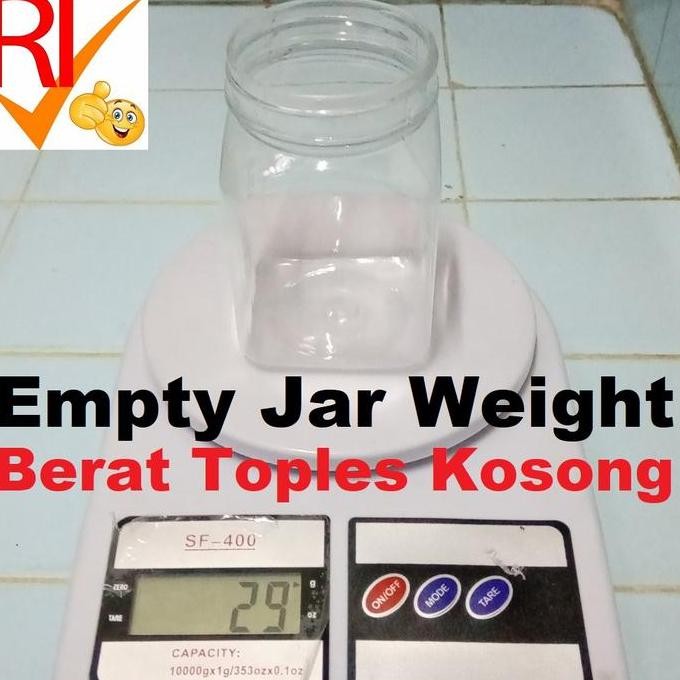 30 Toples 350Ml Botol Plastik Pet Kotak 340Ml Jar Square 340~350 Ml