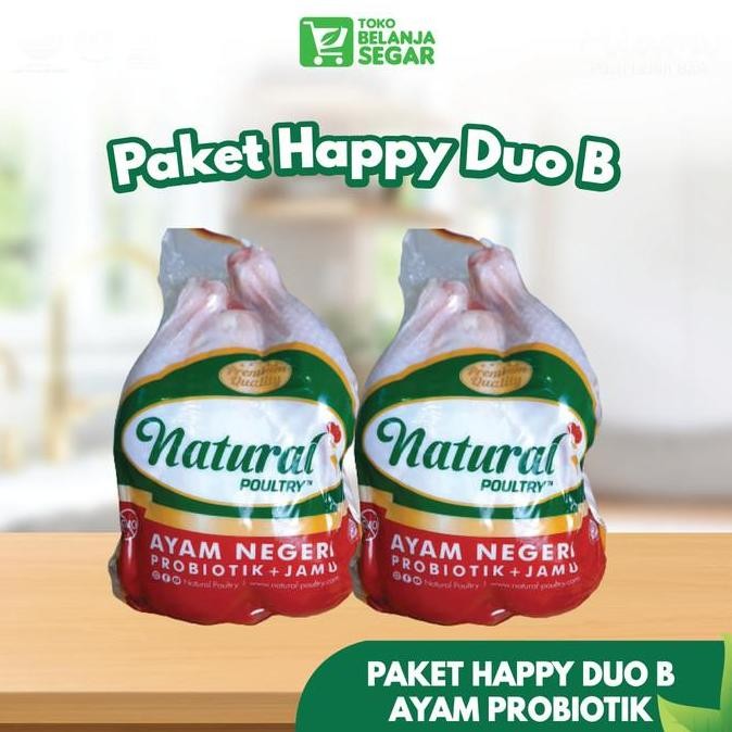 

Paket HAPPY DUO B: 2 Ayam Probiotik - Natural Poultry