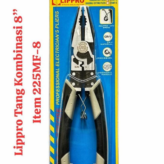LIPPRO JAPAN TANG KOMBINASI 8" HEAVY DUTY CRV ORIGINAL 8 INCH