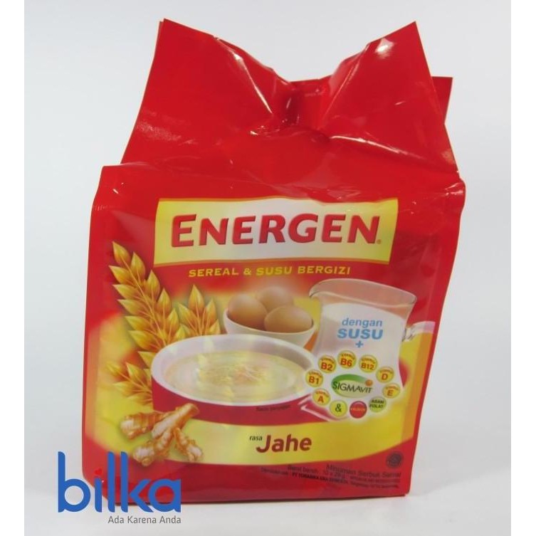 

ENERGEN SEREAL JAHE BAG 10'S 29g