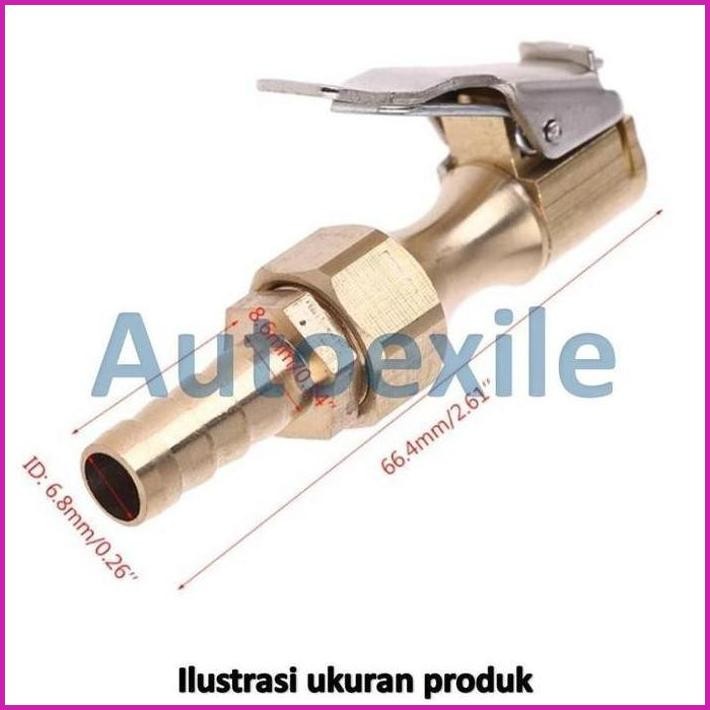 READY STOCK KEPALA ISI ANGIN NITROGEN MODEL JEPIT HEAVY DUTY DAN NEPEL SAMBUNG SELANG AIR CHUCK CLIP