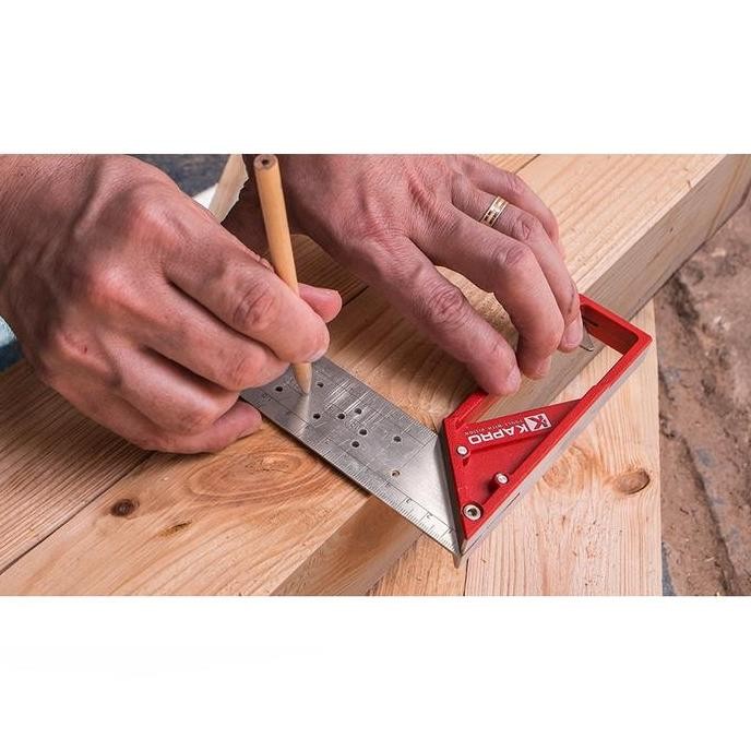 

Kapro 353 Penggaris Siku Stainless Steel + Aluminium Handle LEDGE-IT SQUARE - 25 cm