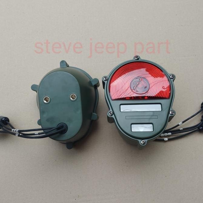 Lampu belakang/Stop lamp Tengkorak military jeep willys Kuning