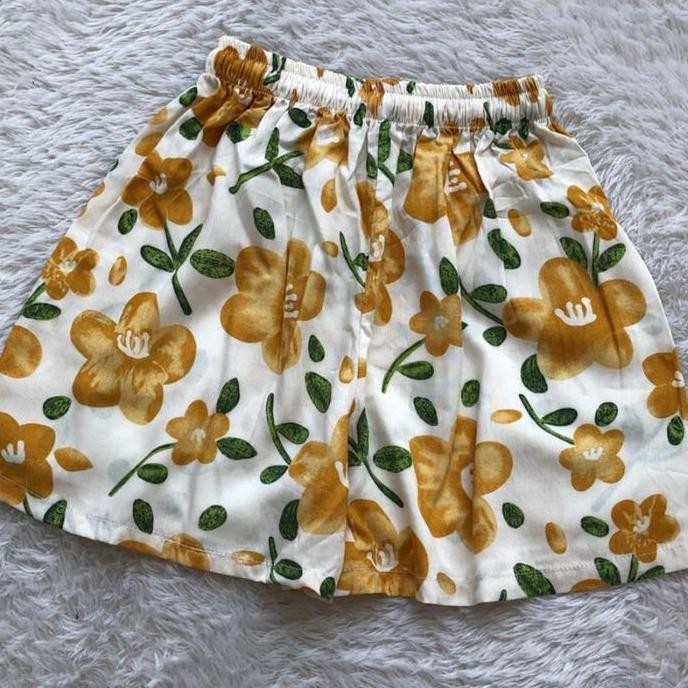 Db6>> Celana Pendek Hommy Wanita Outfit Celana Rayon Tidur Santai