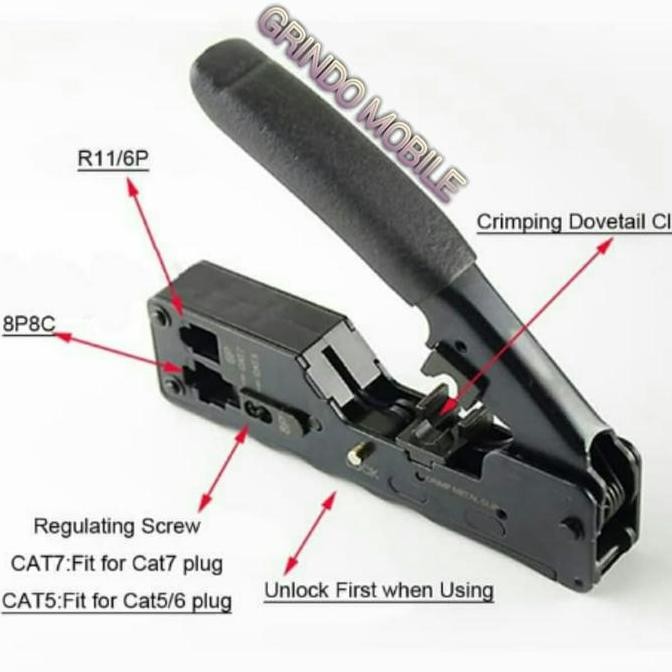 CRP7 CRIMPING TOOL RJ 45 LAN/INTERNET CAT7/CAT6A