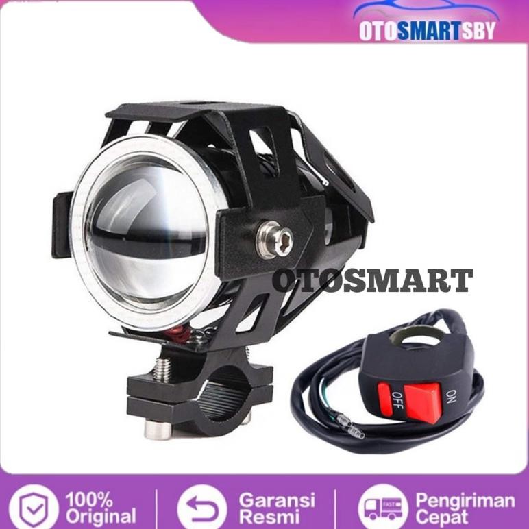 ''Terlaris" Lampu Sorot Motor Tembak Led Projie Projektor Headlight Cree U & U1 Lumens 1200 Lampu Mo